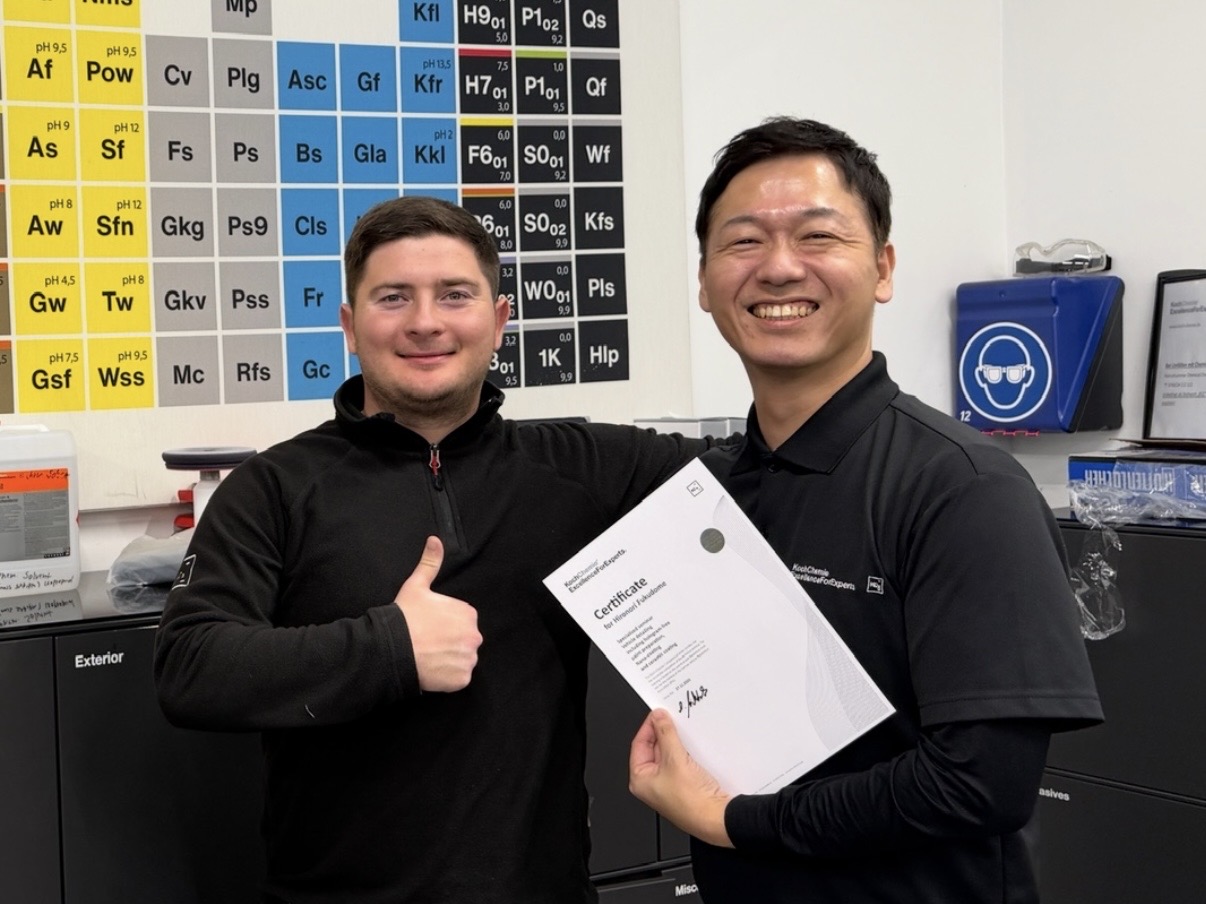 Koch-Chemie本社公式トレーニングの様子